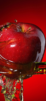 Store enrouleur occultant pomme rouge dans les profondeurs