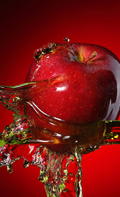 Store enrouleur occultant pomme rouge dans les profondeurs
