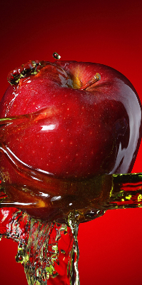 Store enrouleur occultant pomme rouge dans les profondeurs