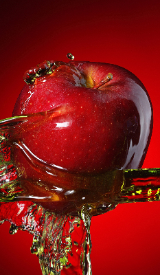 Store enrouleur occultant pomme rouge dans les profondeurs
