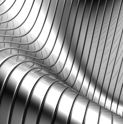 Store occultant fenetre en abstraction métallique