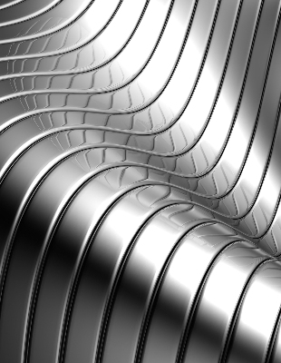 Store occultant fenetre en abstraction métallique