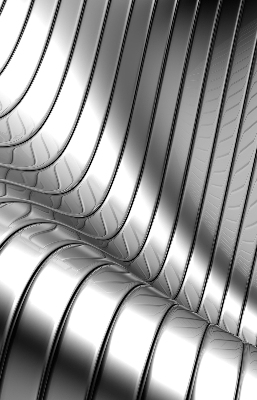 Store occultant fenetre en abstraction métallique