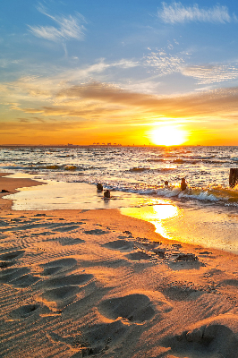 Store fenêtre intérieur coucher de soleil et couleurs
