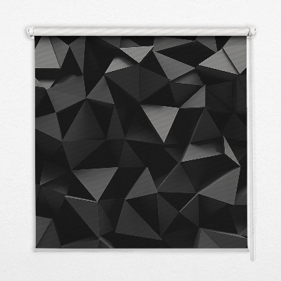 Store occultant fenêtre de couleur noir en style origami