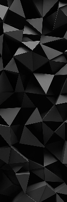 Store occultant fenêtre de couleur noir en style origami