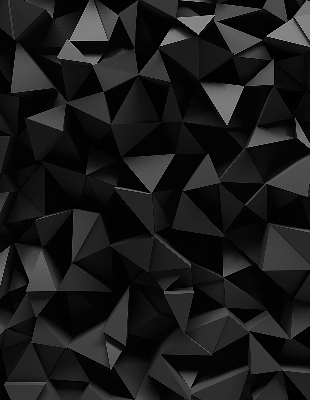 Store occultant fenêtre de couleur noir en style origami