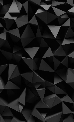 Store occultant fenêtre de couleur noir en style origami