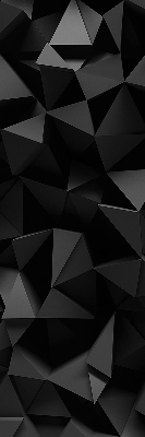 Store occultant fenêtre de couleur noir en style origami