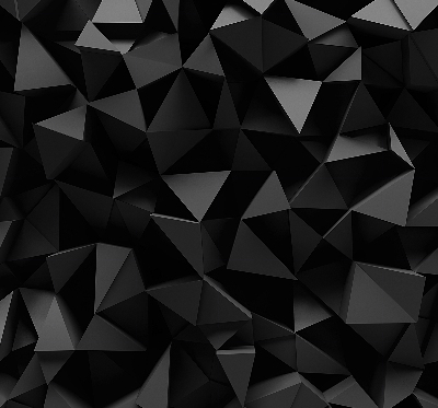 Store occultant fenêtre de couleur noir en style origami