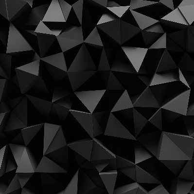 Store occultant fenêtre de couleur noir en style origami