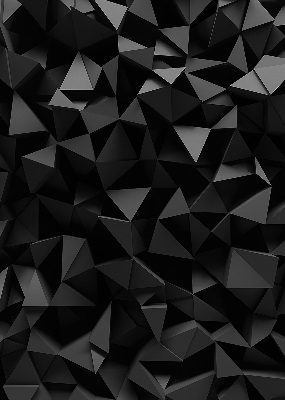 Store occultant fenêtre de couleur noir en style origami