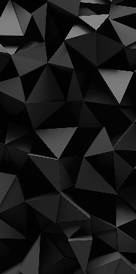 Store occultant fenêtre de couleur noir en style origami