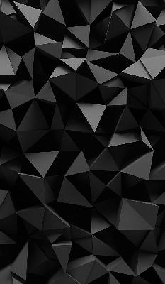 Store occultant fenêtre de couleur noir en style origami