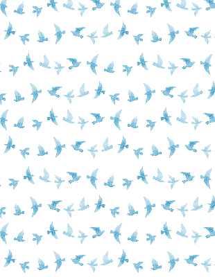 Store occultant fenêtre avec des oiseaux bleus