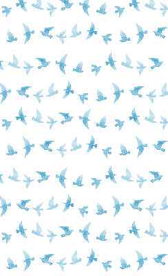 Store occultant fenêtre avec des oiseaux bleus
