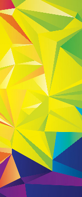 Store occultant fenêtre motifs d'origami colorés