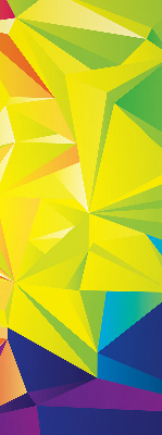 Store occultant fenêtre motifs d'origami colorés