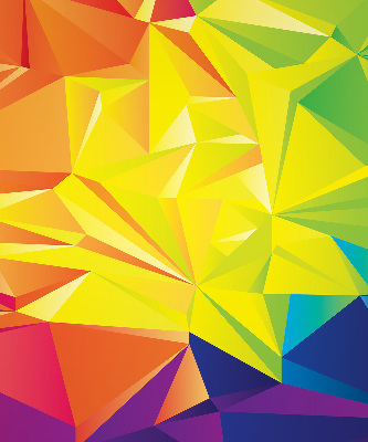 Store occultant fenêtre motifs d'origami colorés