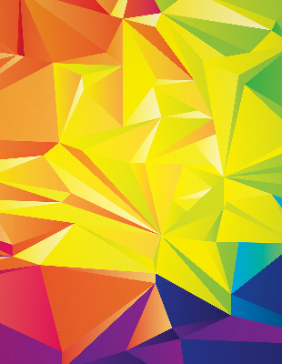 Store occultant fenêtre motifs d'origami colorés