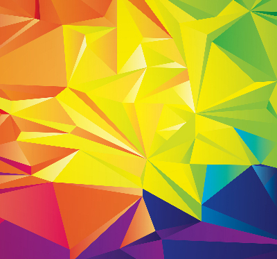 Store occultant fenêtre motifs d'origami colorés