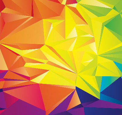 Store occultant fenêtre motifs d'origami colorés