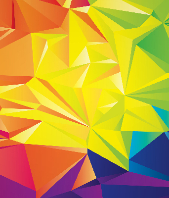 Store occultant fenêtre motifs d'origami colorés