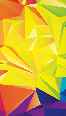 Store occultant fenêtre motifs d'origami colorés