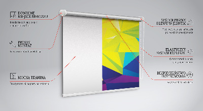 Store occultant fenêtre motifs d'origami colorés