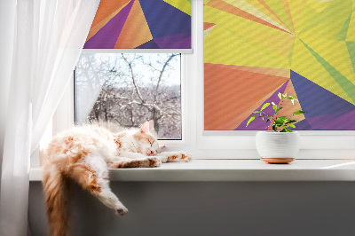 Store occultant fenêtre motifs d'origami colorés