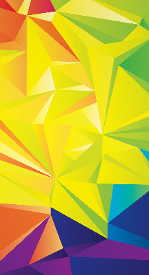 Store occultant fenêtre motifs d'origami colorés