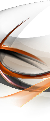 Store fenêtre intérieur avec motif de lignes orange