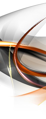 Store fenêtre intérieur avec motif de lignes orange