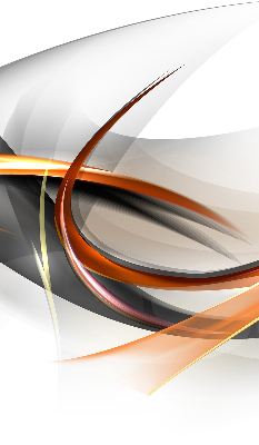 Store fenêtre intérieur avec motif de lignes orange