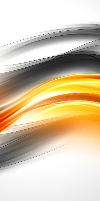 Store enrouleur occultant à vagues orange