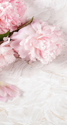 Store fenêtre intérieur fleurs