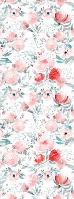 Store occultant fenêtre en coloris coquelicot rose