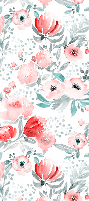 Store occultant fenêtre en coloris coquelicot rose