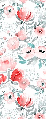 Store occultant fenêtre en coloris coquelicot rose