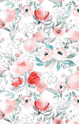 Store occultant fenêtre en coloris coquelicot rose