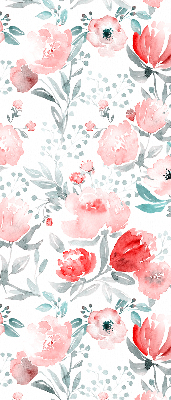 Store occultant fenêtre en coloris coquelicot rose