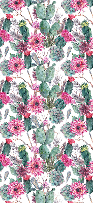 Store occultant fenetre de couleur fleur de cactus