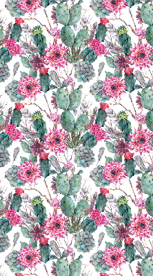 Store occultant fenetre de couleur fleur de cactus