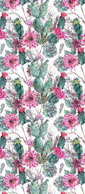 Store occultant fenetre de couleur fleur de cactus