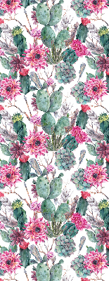 Store occultant fenetre de couleur fleur de cactus