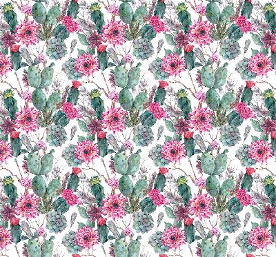 Store occultant fenetre de couleur fleur de cactus