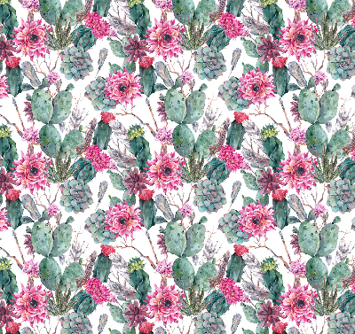 Store occultant fenetre de couleur fleur de cactus