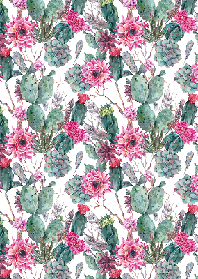 Store occultant fenetre de couleur fleur de cactus