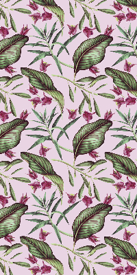 Store enrouleur occultant à feuilles tropicales