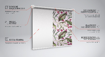 Store enrouleur occultant à feuilles tropicales
